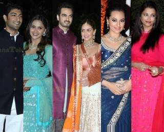 Celebs at Ahana Deol Wedding,Sangeeth – Gallery
