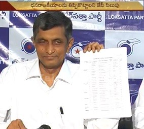 Lok Satta contests 1 MP and 44 MLA seats in Telangana