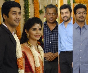 Celes at Chinmayi and Rahul Wedding Reception – Gallery