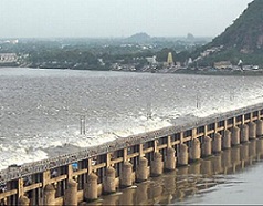 Three bridges across the River Krishna