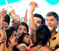Chandra Babu obsessed with Selfies