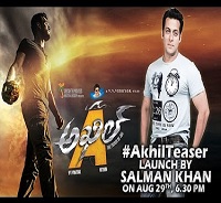 Salman Khan to Launch Teaser of Akhil Akkineni New Movie “AKHIL”