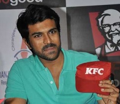Charan at KFC Employees Blood Donation Event