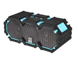 These speakers are water, dust, shock proof, and they float!
