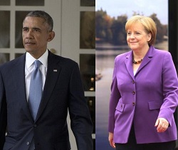 Obama, Merkel discuss refugee crisis