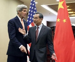 Kerry presses China on North Korea, South China Sea