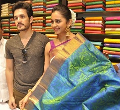 Akhil and Rakul Launches South India Shopping Mall Photos