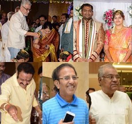 Celebs at Director K.Vasu Daughter Wedding Photos