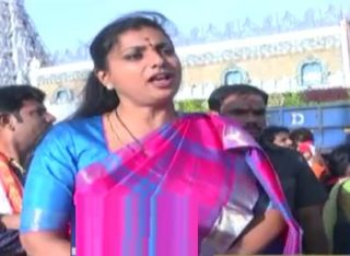MLA Roja visits Tirumala, slams AP Govt over Krishna pushkaralu
