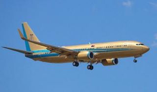 Malaysian sultan flies into Australia in gold jet