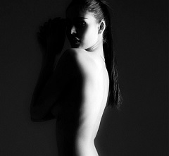 Pic Talk: Topless Treat in Monochrome