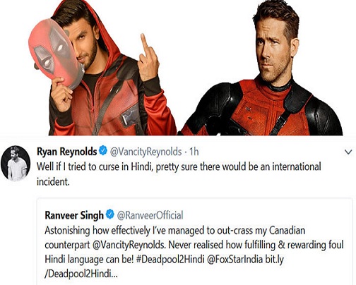 Deadpool 2: Ranveer’s Cursing In Hindi, Ryan Responds