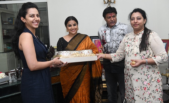 Pic: Vidya receives a warm welcome from NTR family