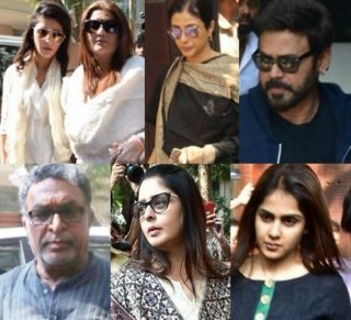 Celebs Pay Last Respects To Sridevi At Anil Kapoor House – Gallery